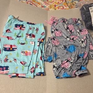 2  Pair Of Colorful Printed Pajama/lounge Pants